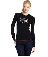 Philadelphia Flyers Long Sleeve Thermal Shirt Womens S Crystallized W Sw... - $25.86