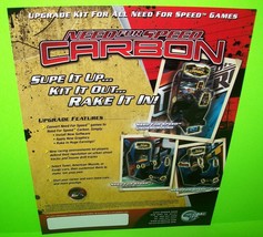 Need For Speed Carbon Arcade Flyer 2008 Original NOS Video Game Art Glob... - $23.28