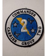 COMMANDER CARRIER GROUP TWO &quot;COMCARGRU 2&quot; PATCH VINTAGE - USED - $9.85