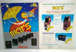 Artic Mars Arcade Magazine AD Video Game Vintage Sheet 1981 Space Age Pl... - $23.08