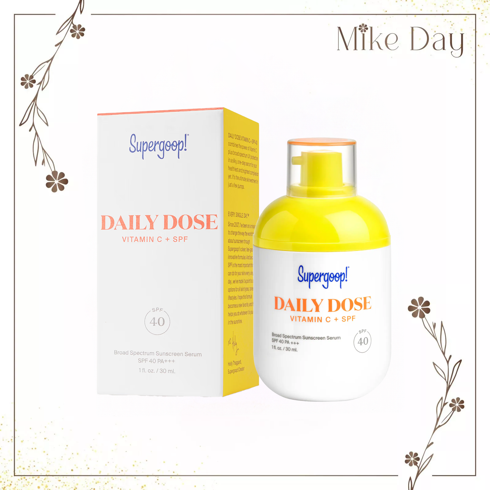 Supergoop! Daily Dose Vitamin C SPF 40 Serum 1oz New in Box EXP : 04/25