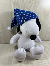 Kohl&#39;s Cares for Kids Peanuts Snoopy plush Woodstock blue paw print paja... - £12.22 GBP