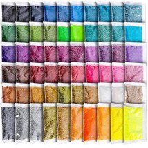 Fine Glitter, 300G 60 Colors Extra Fine Resin Glitter Packs, Arts Craft ... - £14.25 GBP