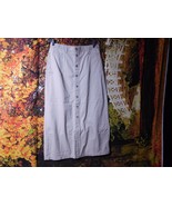 WOMEN&#39;S LONG BUTTON DOWN SKIRT BY WHITE STAG / SIZE 12 - £9.43 GBP