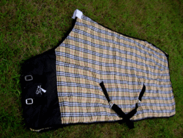 Horse Cotton Sheet Blanket Rug Summer Spring Tan Black 5320 - $736.43 MXN