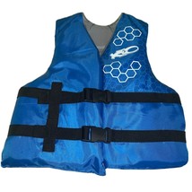 Youth Flotation Aid Type III PFD Life Jacket Vest Blue User Weight 50-90 lbs EUC - £19.65 GBP