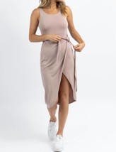 Beeson River weekender side tie midi dress in MAUVE - £25.41 GBP