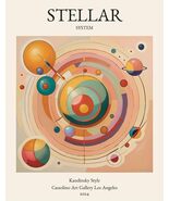 STELLAR SYSTEM - KANDINSKY STYLE GEOMETRIC POSTER - CASSOLINO - KRUGERS ... - $26.68 CAD+