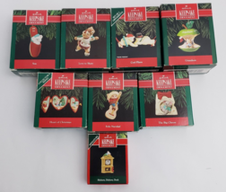 Vintage Hallmark Keepsake Ornaments Lot of 8 1991-1992 Skate Fliers Son Heart - $98.95