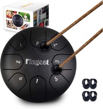 Flagest Steel Tongue Drum 8 Notes 6 Inches, Alloy Steel Drum Set With Bag, - £28.39 GBP