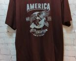 Cody James America Land Of Free Home Of Brave Men's L T-Shirt Large Eagl... - $15.28