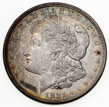 1921-D Silver Morgan Dollar in Choice BU Condition, Original Toning, Luster - $99.03