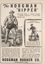 1949 Print Ad Hodgman Rubber Hipper Wader Quality Fishing Boots Framingham,MA - £11.00 GBP