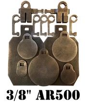 3/8&quot; AR500 Know Your Limits 2&quot; 3&quot; 4&quot; 5&quot; 6&quot; &amp; 7&quot;x12&quot; IDPA Steel Shooting Targets - £135.85 GBP