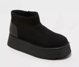 Wild Fable Mujer Negro Missy Plataforma Botines con Memoria Foam Plantil... - $9.99