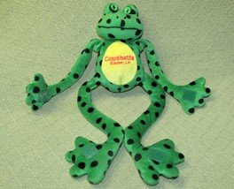 18" Fiesta Hanging Frog Plush Louisiana Travel Souvenir Crushatta Kinder Stuffed - £6.96 GBP