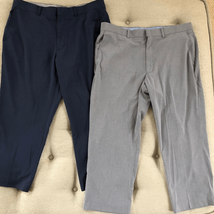2 Pair Walter Hagen Pants Trousers Blue Gray 36x24 - $34.20