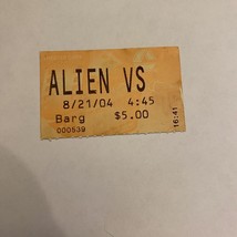 Vintage Movie Theater Ticket Stub Alien VS Predator AVP 2004 - £5.03 GBP