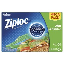 2 packs Ziploc® Sandwich Bags - 280 ct./pack - £43.96 GBP