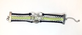 Love Seahawks Corded and Metal Bracelet Seattle Seahawks Football - £9.25 GBP