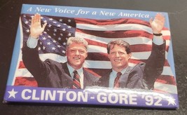 A New Voice for a New America - Clinton-Gore &#39;92 - Bill Clinton - Al Gore - £5.88 GBP