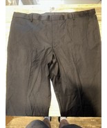 Nordstrom Tech Smart Trim Fit Dress Pants. Size 42x37. Raw Hem Black. NW... - $54.37 CAD
