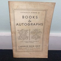 Carnegie Book Shop Catalog Vintage c. 1930s  New York City Dealer - $367.72 MXN
