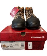 NEW Wolverine Durant Steel Toe Ankle Boots W02625 Tan Leather Lace Up Si... - $73.76