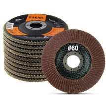 10 Pc Flap Discs 60 Grit 4-1/2 Inch Grinding Wheel Flapper Wheel for Die Angle - £22.66 GBP