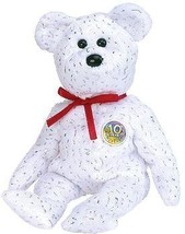 TY Beanie Baby - DECADE the Bear (White Version) - $11.95