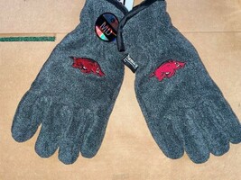 University of ARKANSAS Heavy-Weight Fleece Gloves (MEDIUM) - $18.95