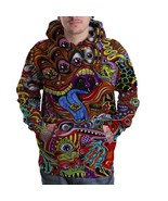 DMT dark drug psycedelic LSD ACID hippie trippy Pullover sweater hoodie - £37.56 GBP