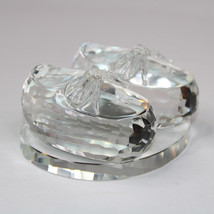 Shannon Designs Ireland Hand Made Crystal Clear Baby Shoes Keepsake Paperweight - £9.69 GBP