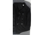 DSCP U.S. NAVY USN ISSUE MENS BLACK WOOL OVERCOAT PEACOAT PEA COAT 100% ... - $80.99