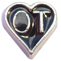 OT Occupational Therapist Heart Floating Locket Charms - £1.90 GBP