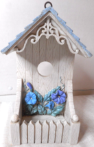 Avon Watercolor Memories Bird Feeder Small Flowerpot Wall Hanger Resin 7 3/4&quot; - £9.89 GBP