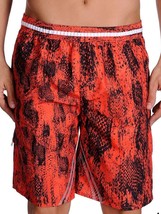 Just Cavalli Red Black Men&#39;s Shorts Beach Athletic Boxer Sz L NEW - £59.61 GBP