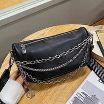 2022Leather Handbags Women Fashion Ins Retro Wide Shoulder Strap Messenger Bag P - £39.66 GBP