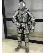 Medieval Knight Armor Suite Metal Plates Armor Suit Battle ready Life Si... - £1,057.15 GBP