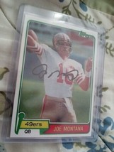 1981 Topps *Joe Montana* Rookie Card!HOF! AUTOGRAPHED! Reprint Card. Card #216. - £17.73 GBP