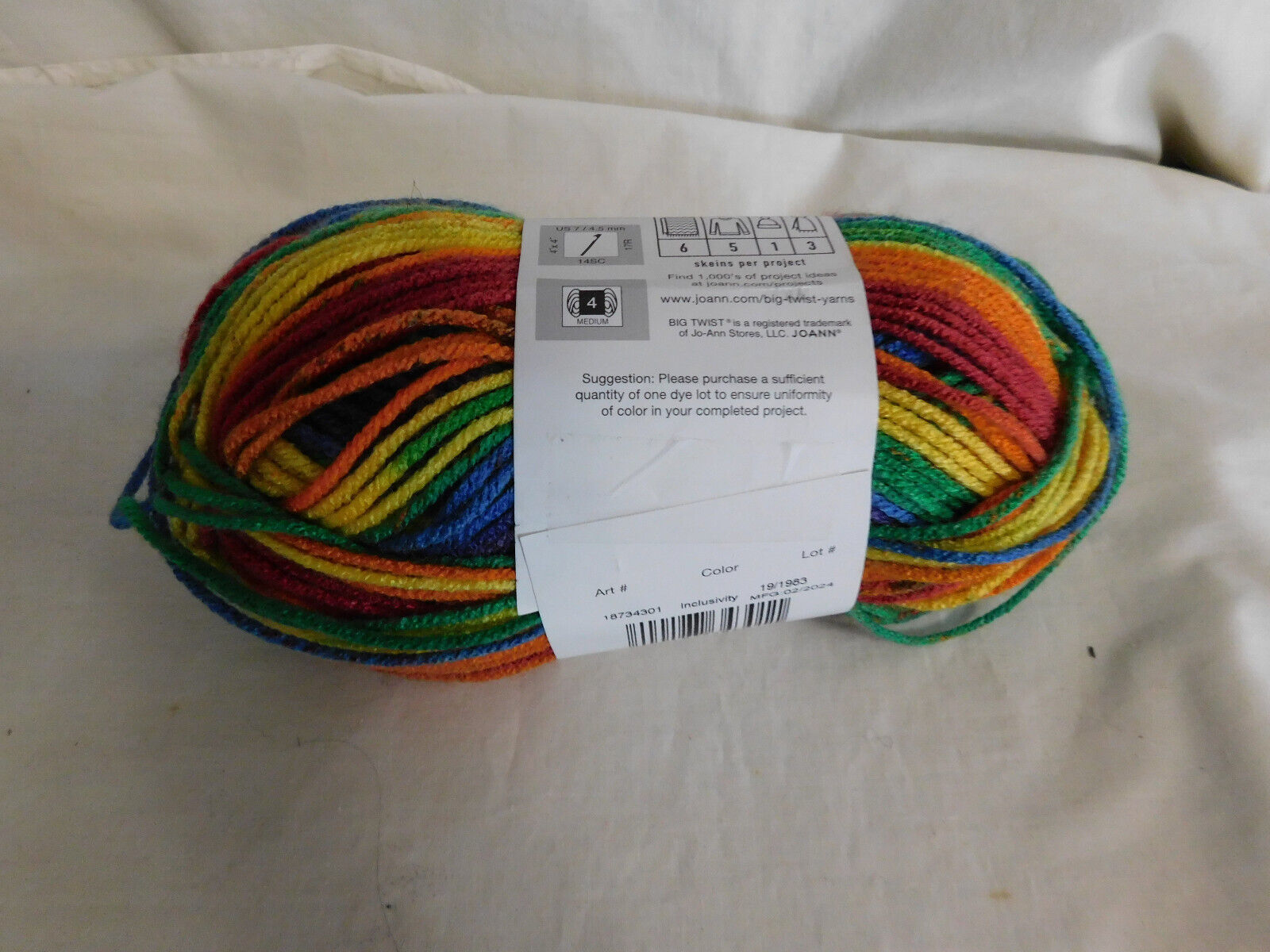 Big Twist Living Inclusivity Dye Lot 191983 - $8.99