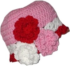 Pink Red White Hat, Pink Toddler Hat, Pink And Red Toddler Hat, Valentine Hat - £14.17 GBP
