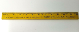 Wood Ruler GE General Electric Walton &amp; Co Yellow - £8.77 GBP