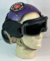 Flight Deck Crewman&#39;s Impact Helmet Purple US Military Size 7 1/4  w ESS... - £194.64 GBP
