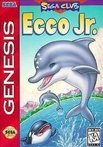 Ecco Jr. (Sega Genesis, 1995) Tested &amp; Working Authentic Cartridge Only - $11.40