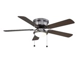 Hugger 52&quot; LED Gunmetal Indoor Led Ceiling Fan Frosted Opal Glass Shade - £43.44 GBP