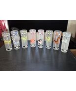 Vintage 1950s Libbey Circus Carousel Frosted Glasses Set of 8 Circus Ani... - $1,114.29 MXN
