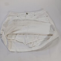 Croft & Barrow RN#73277 Women's White Cotton Mini Stretch Denim Skort Size 12 image 14