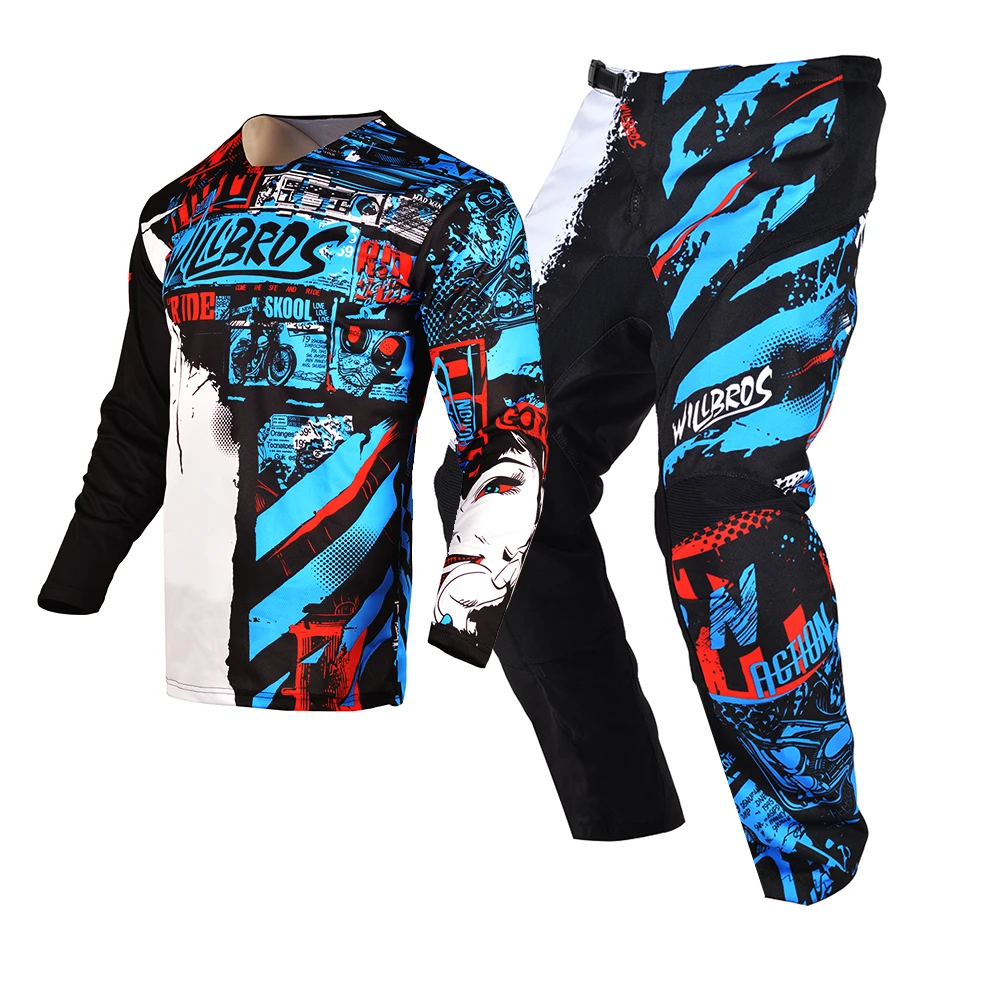 Youth Jersey Pant Combo for Kids MX Motocross Gear Set Willbros Children... - $90.44