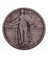 1926-S 25C Standing Liberty Quarter in Very Fine VF Condition, Nice Gray... - $76.92 CAD